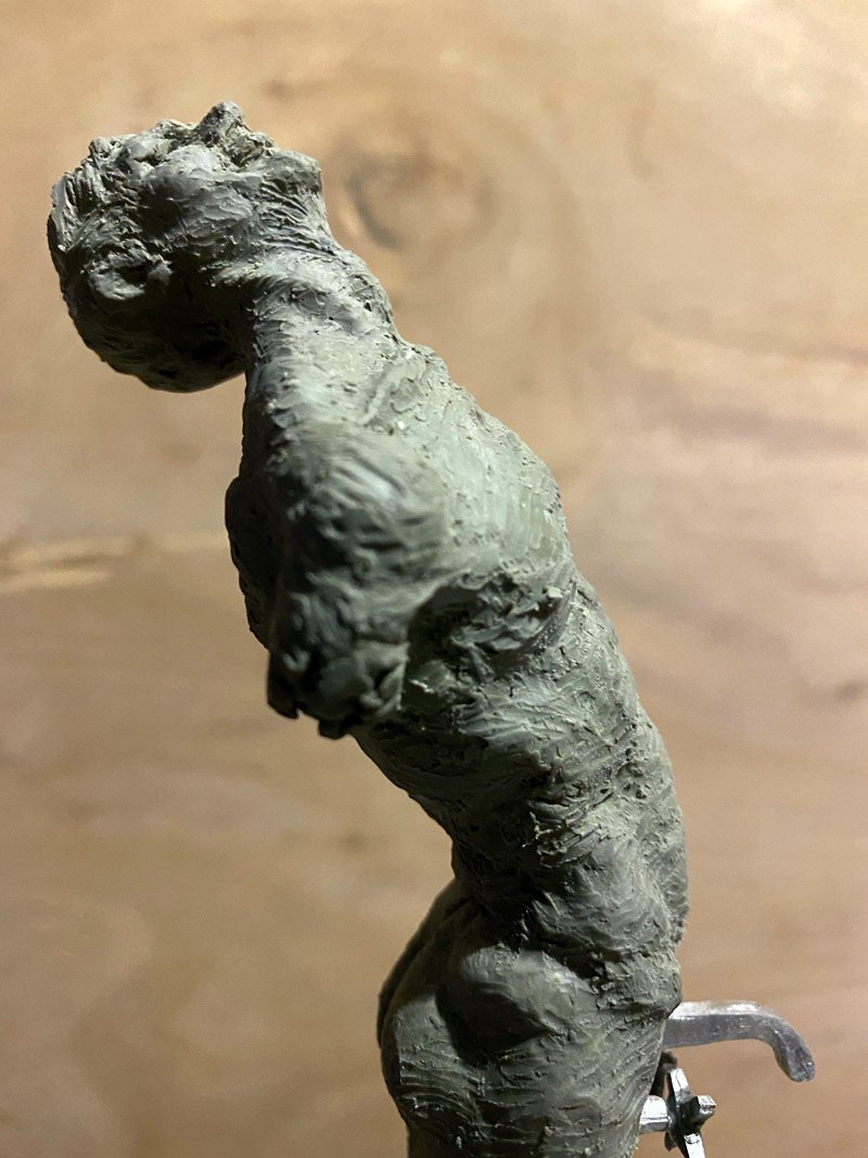 Joe Orton sculpture by Emma Lavender